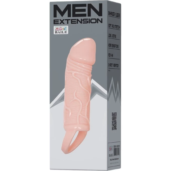 BAILE MEN EXTENSION насадка с фиксацией мошонки BI-26210BLK BAILE MEN EXTENSION насадка с фиксацией мошонки BI-26210BLK